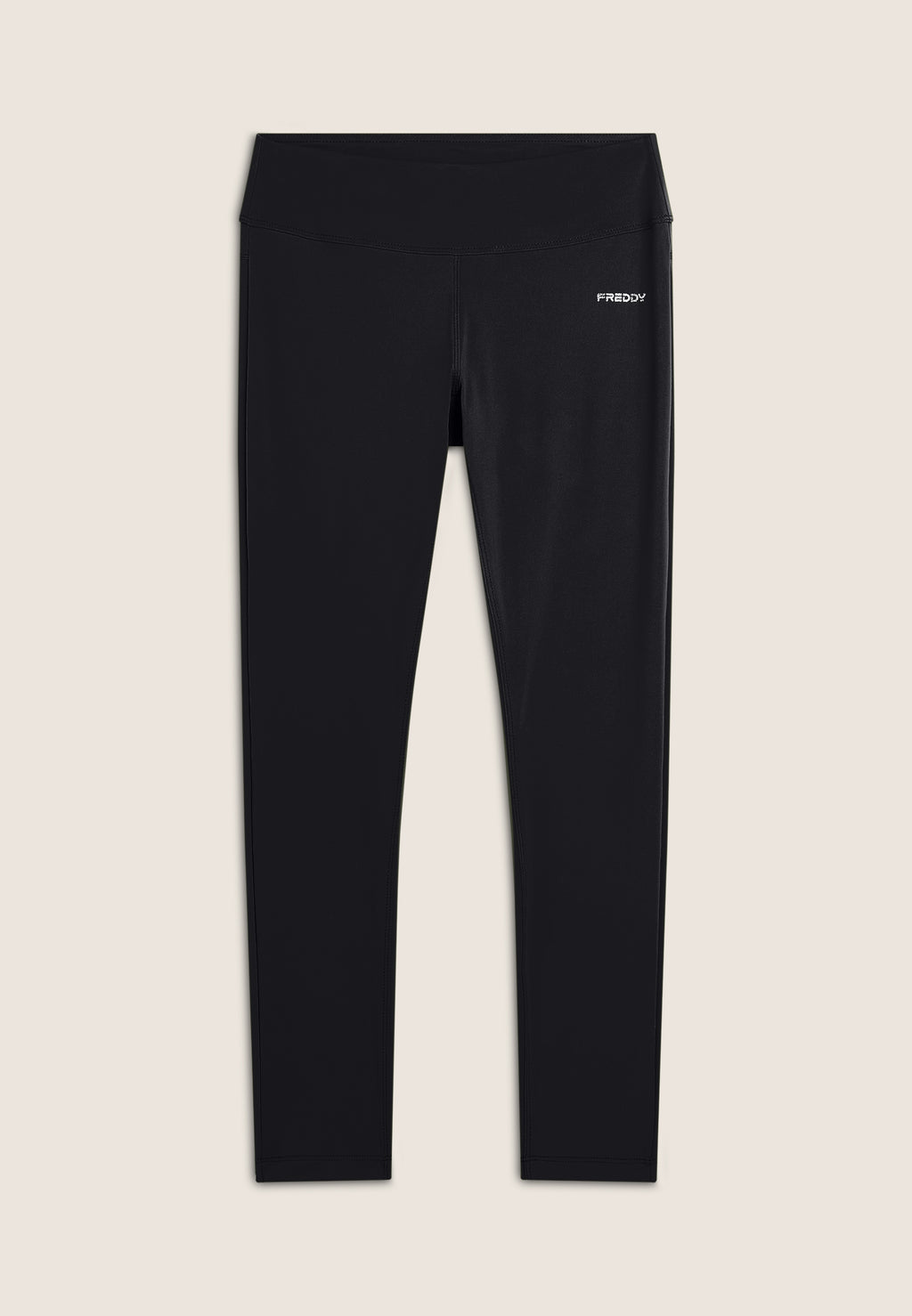 Freddy N.O.W.® legíny v délce ke kotníkům se středním pasem z funkčního D.I.W.O.® nylonového materiálu v černé barvě