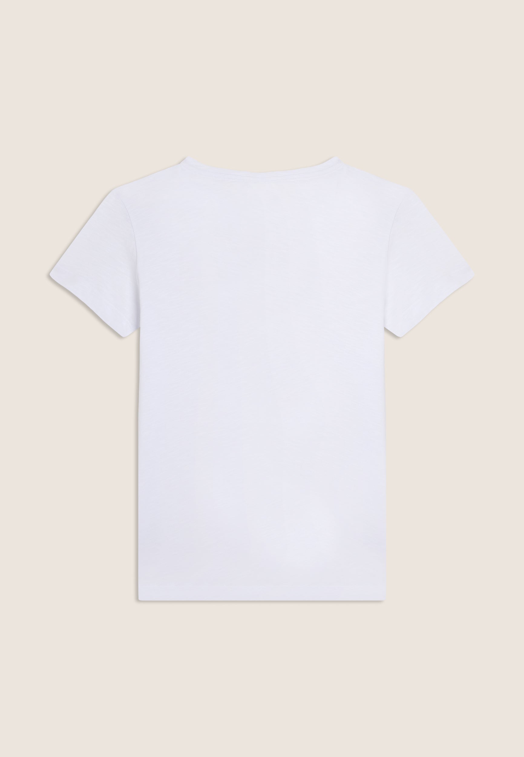 Tričko FREDDY TRAINING ze slub jersey materiálu v bílé barvě