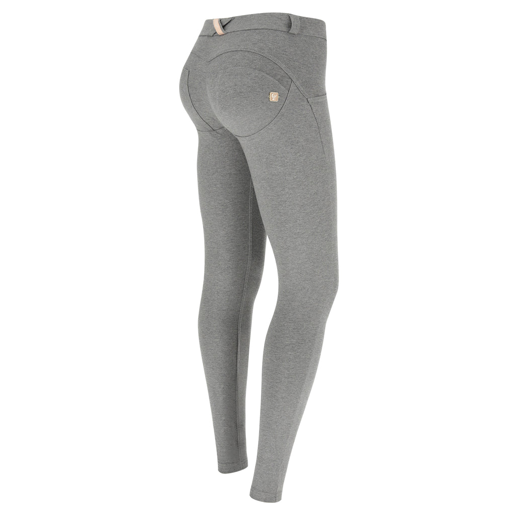 WR.UP® kalhoty s klasickým pasem a extra úzkým střihem (super skinny) v šedé melírované barvě
