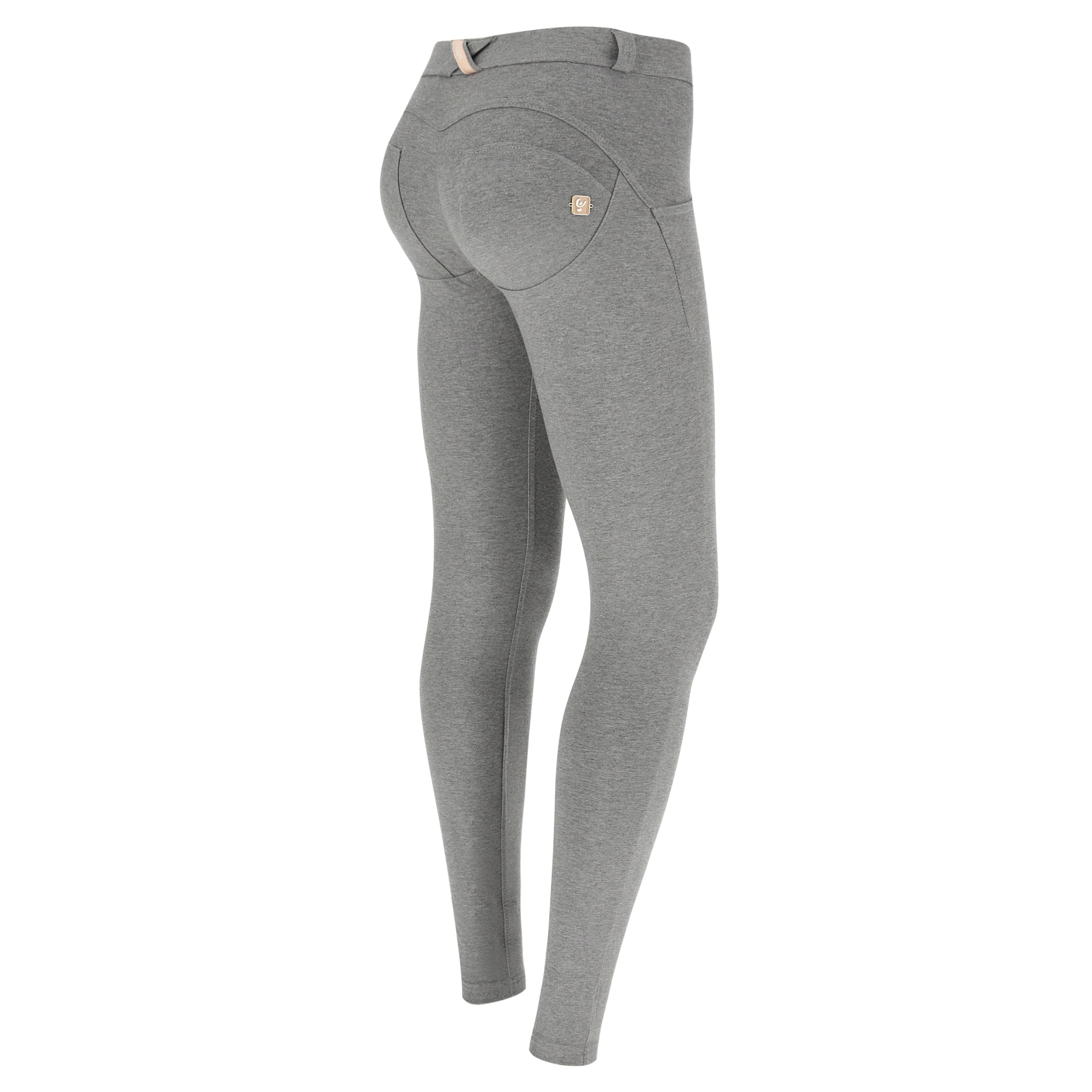 WR.UP® kalhoty s klasickým pasem a extra úzkým střihem (super skinny) v šedé melírované barvě