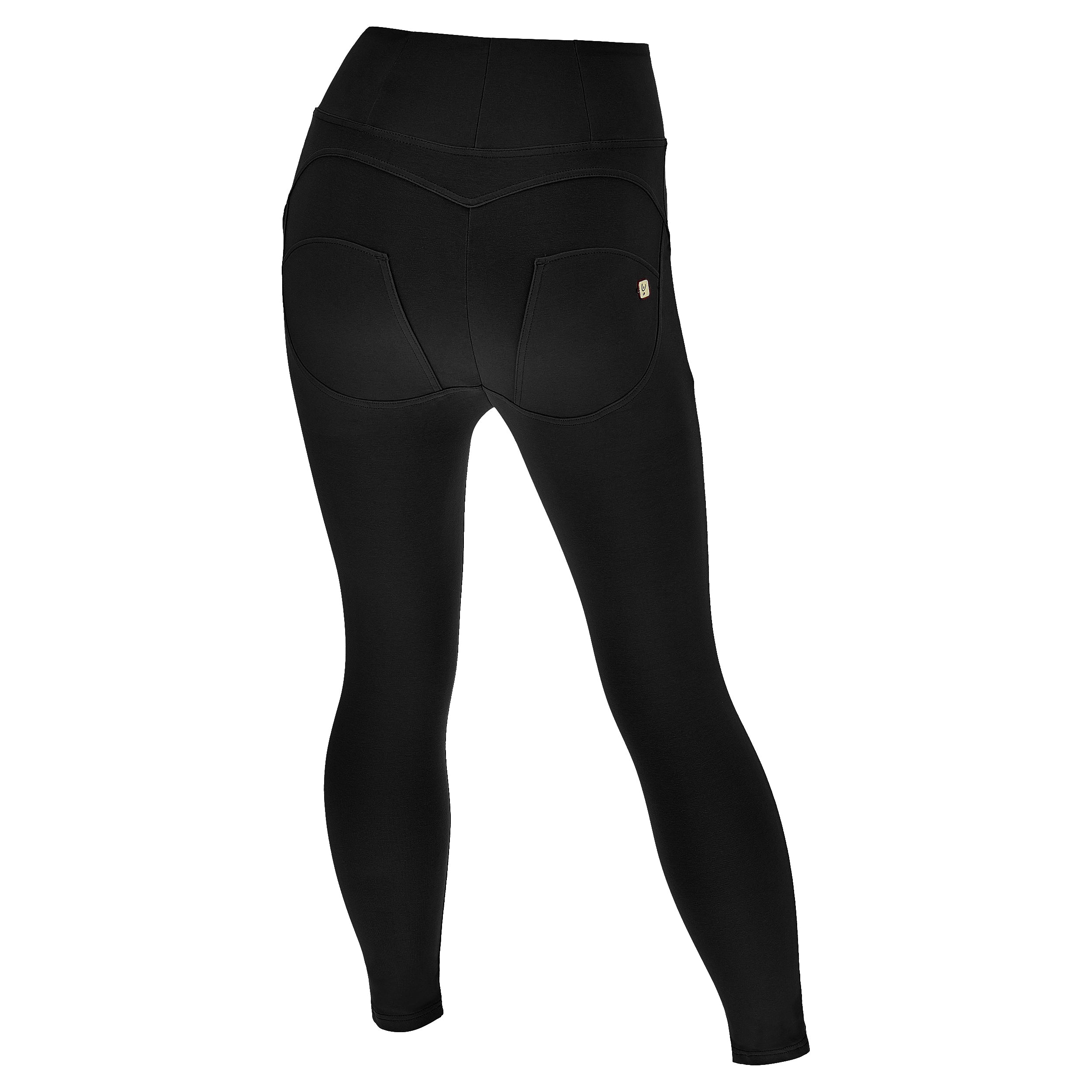 WR.UP® push-up 7/8 kalhoty pro plnější postavu s vysokým pasem a zipem