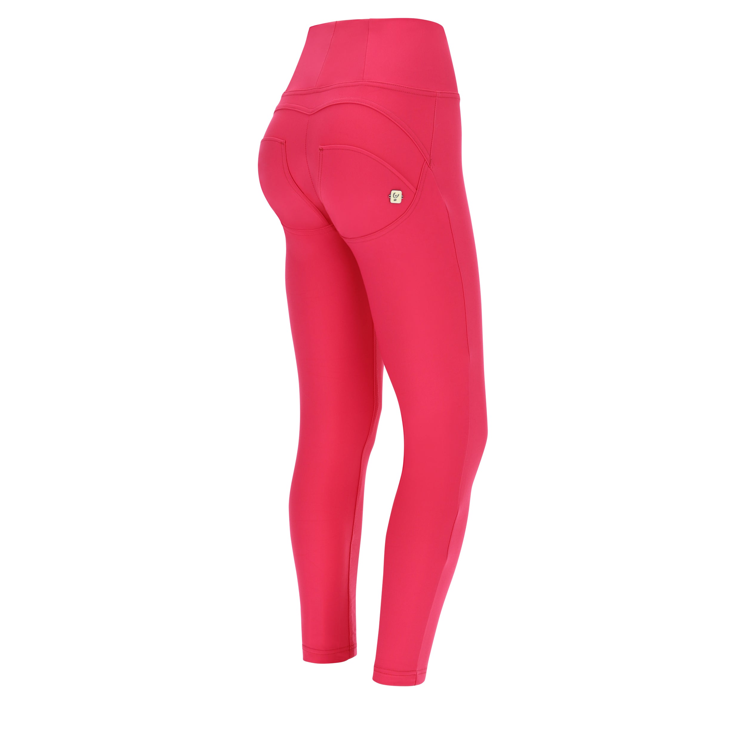 Freddy kalhoty WR.UP ® ve fuchsiové barvě, vysoký pas, super skinny střih, 7/8 délka