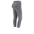 WR.UP® push-up kalhoty z organické bavlny, 7/8 délka, středně vysoký pas ve tmavě šedé barvě