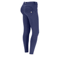 Freddy kalhoty WR.UP® D.I.W.O. push-up kalhoty z prodyšného materiálu, 7/8 délka, střih superskinny v modré barvě